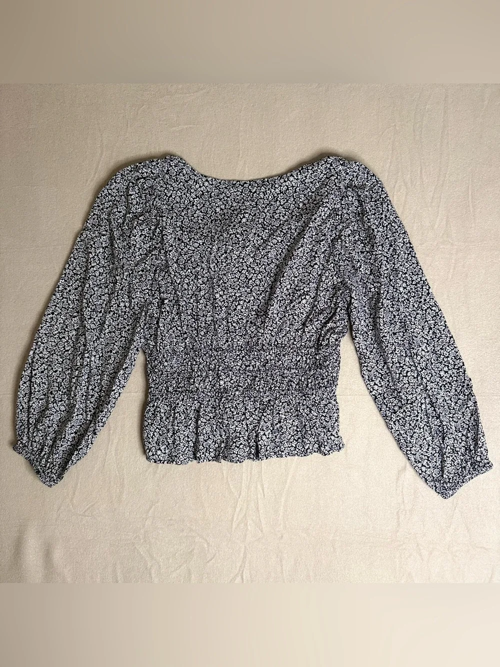 Madewell black blouse